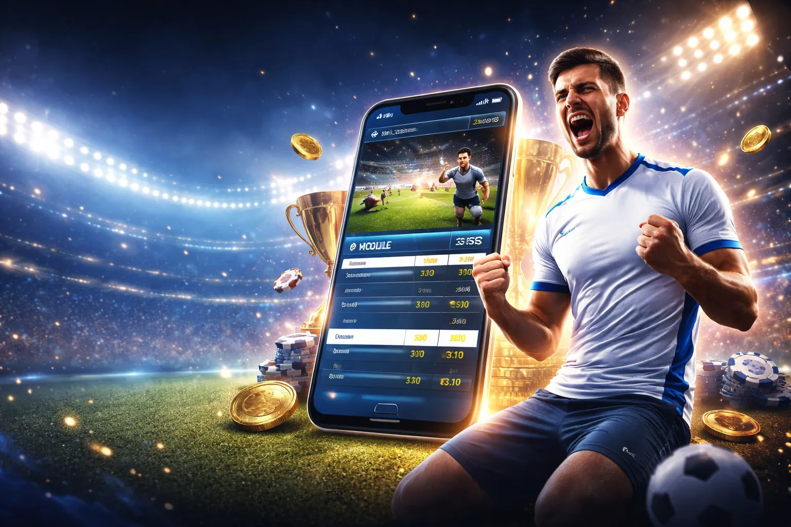 Hình ảnh chính của 24win, thể hiện nền tảng cá cược trực tuyến uy tín tại Việt Nam với màu sắc xanh vàng chuyên nghiệp.